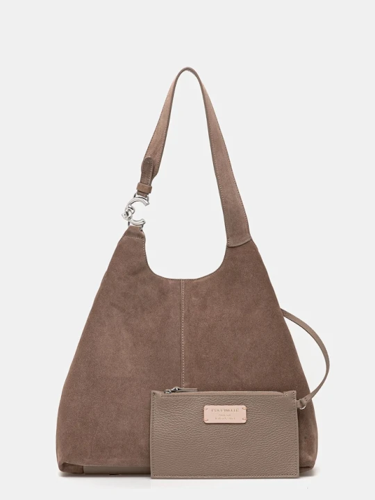 Obrázek produktu Coccinelle hobo kabelka dámská semišová béžová