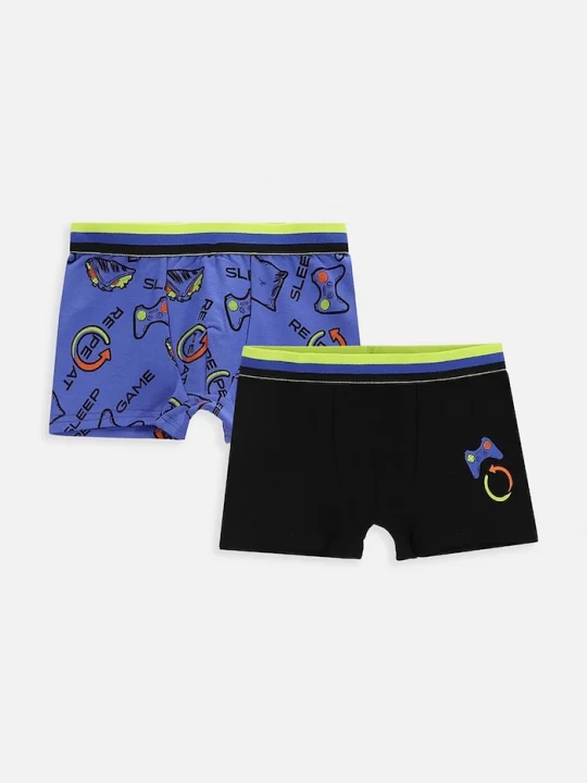 Obrázek produktu Coccodrillo boxerky dětské s bavlnou 2-pack modrá