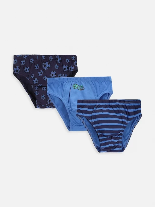Obrázek produktu Coccodrillo dětské bavlněné slipy 3-pack modrá
