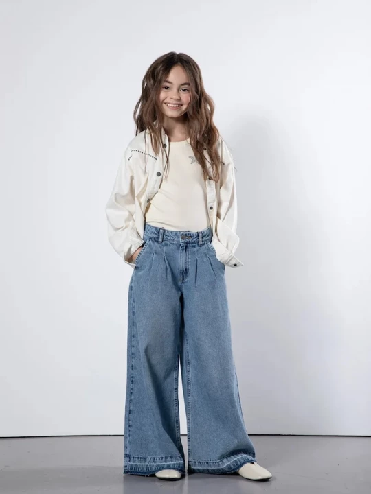 Obrázek produktu Coccodrillo wide leg džíny dětské modrá