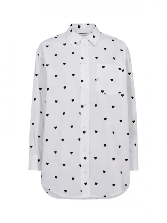 Obrázek produktu co'couture Halenka 'Heart' černá / bílá