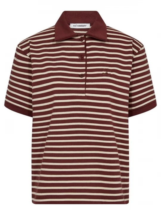 Obrázek produktu co'couture Tričko 'Hayes' vínově červená / bílá