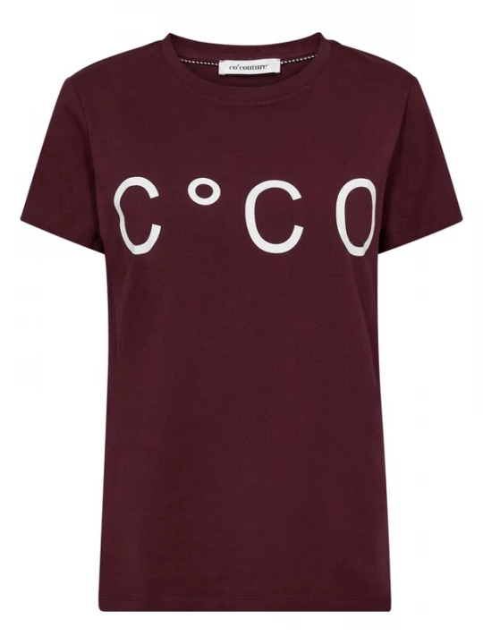 Obrázek produktu co'couture Tričko vínově červená / bílá