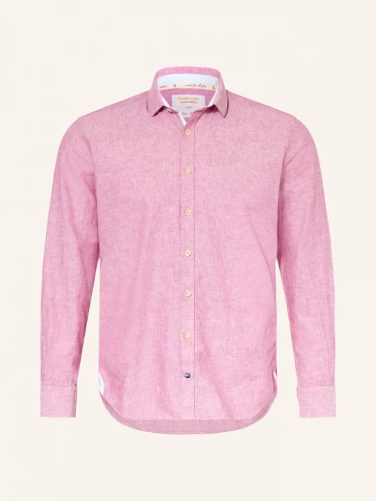 Obrázek produktu Colours & Sons Košile Slim Fit S Lnem světle červená