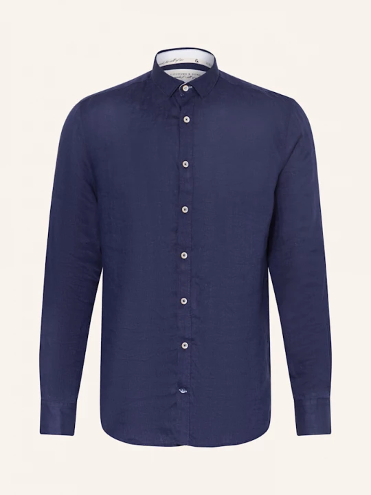Obrázek produktu Colours & Sons Košile Slim Fit S Lnem tmavě modrá