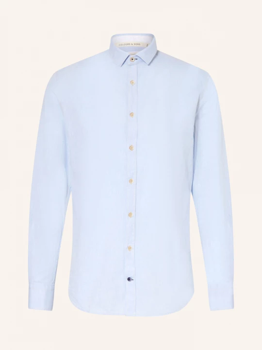 Obrázek produktu Colours & Sons Košile Slim Fit S Lnem tmavě modrá