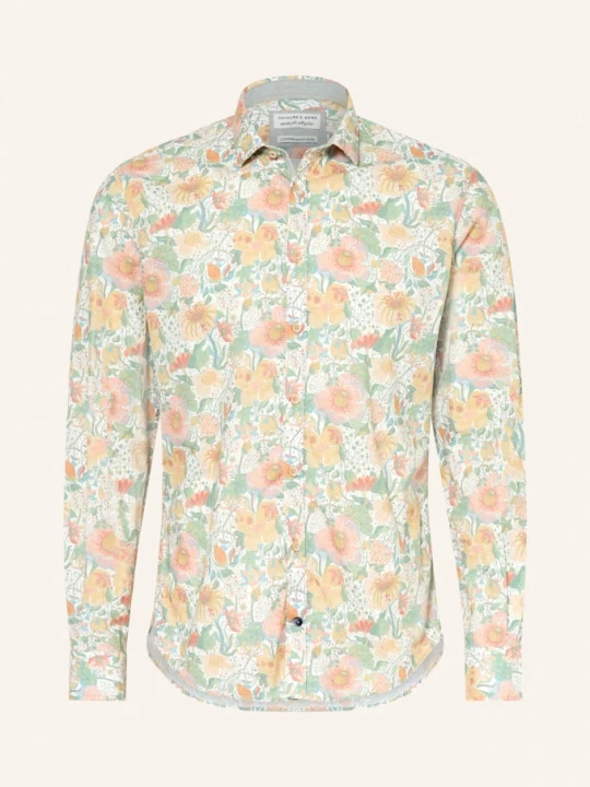 Obrázek produktu Colours & Sons Košile Slim Fit zelená / světle červená / žlutá