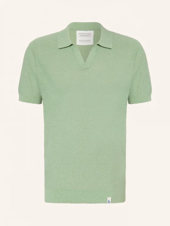 Obrázek produktu Colours & Sons Pletené Polo Tričko světle zelená