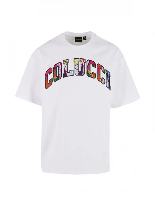 Obrázek produktu Colucci Tričko 'College Logo' modrá / žlutá / pink / červená / bílá