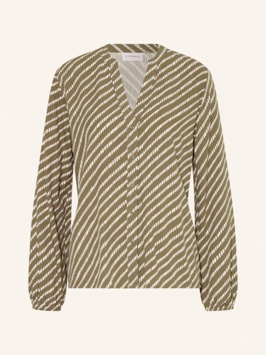 Obrázek produktu Comma Halenka khaki / bílá