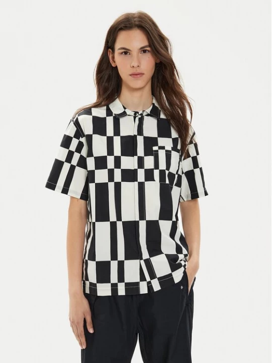 Obrázek produktu Converse Košile W Festival Aop Shirt 10026817-A01 Černá Regular Fit