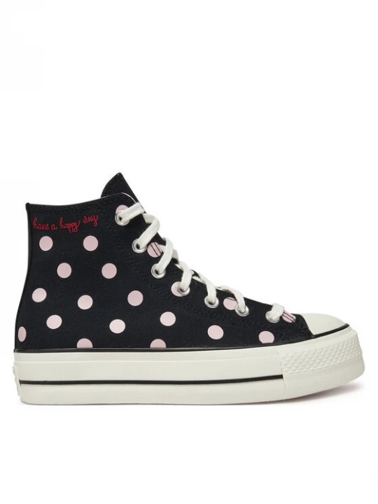 Obrázek produktu Converse Plátěnky Chuck Taylor All Star Lift Platform Polka Dots A10688C Černá