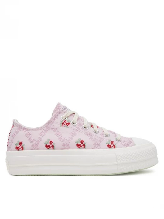 Obrázek produktu Converse Plátěnky Chuck Taylor All Star Lift Platform Rose Cross Stitch A13660C Růžová