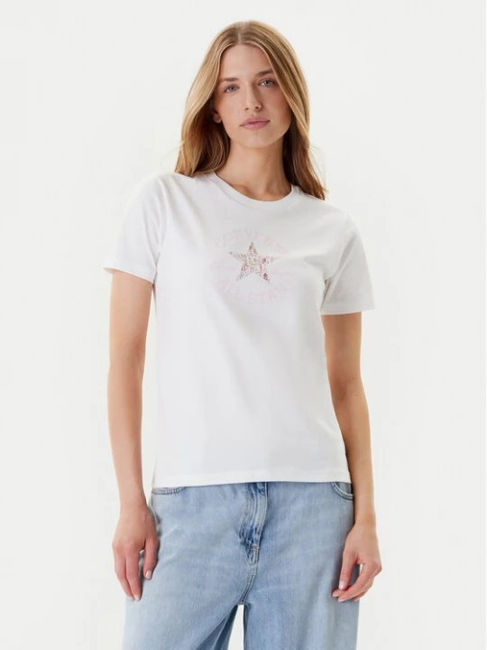 Obrázek produktu Converse T-Shirt Floral Chuck Taylor 10027751-A01 Bílá Regular Fit