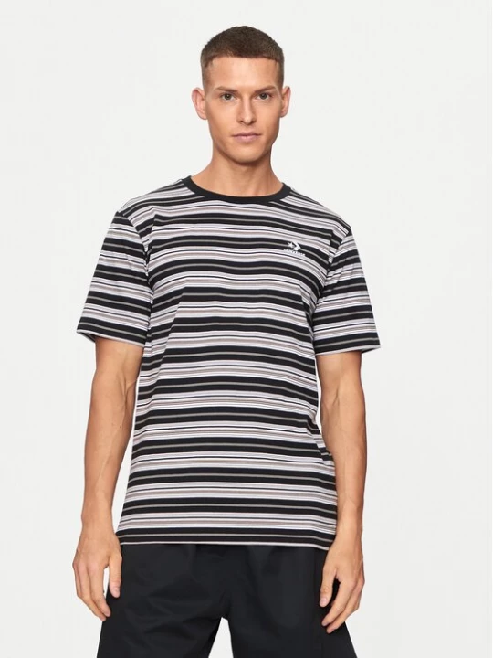 Obrázek produktu Converse T-Shirt Loose Fit Striped Tee 10027159-A01 Černá Loose Fit