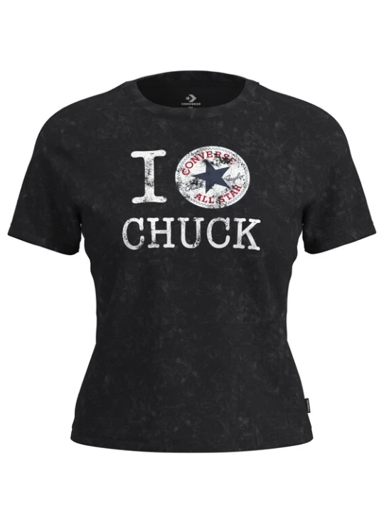 Obrázek produktu CONVERSE Tričko 'I LOVE CHUCK' červená / černá / bílá