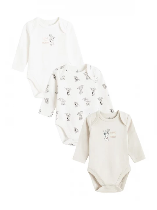 Obrázek produktu Cool Club Dupačky / body '101 DALMATIANS' světle šedá / offwhite
