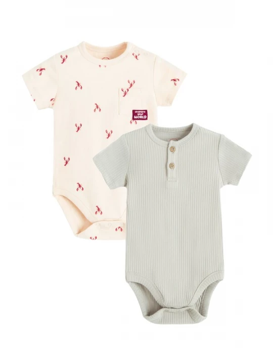 Obrázek produktu Cool Club Dupačky / body béžová / šedá