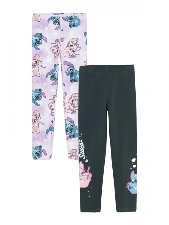 Obrázek produktu Cool Club Legíny 'LILO&STITCH' modrá / svítivě fialová / černá