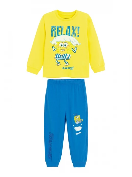 Obrázek produktu Cool Club Pyžamo 'SPONGEBOB' modrá / žlutá