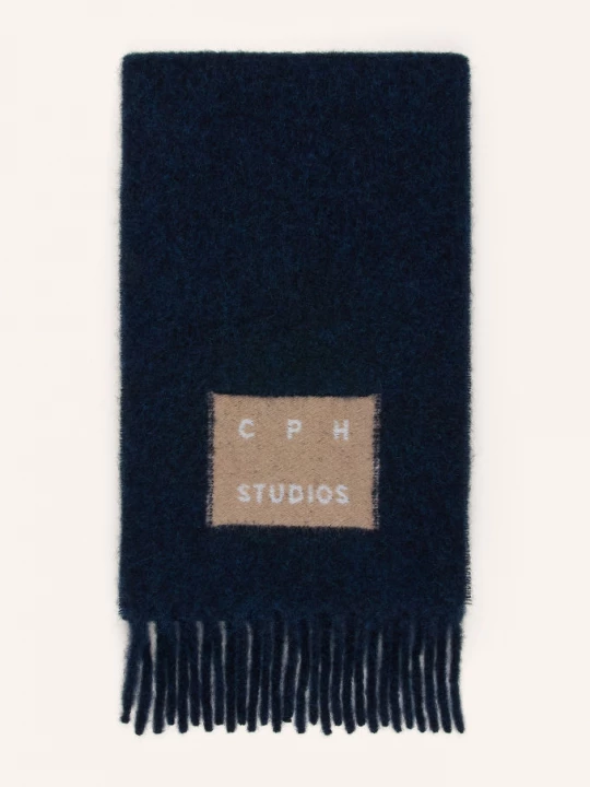 Obrázek produktu Copenhagen Studios Šála tmavě modrá / béžová