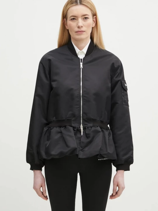 Obrázek produktu coperni Bunda Coperni Gathered Hem Bomber černá