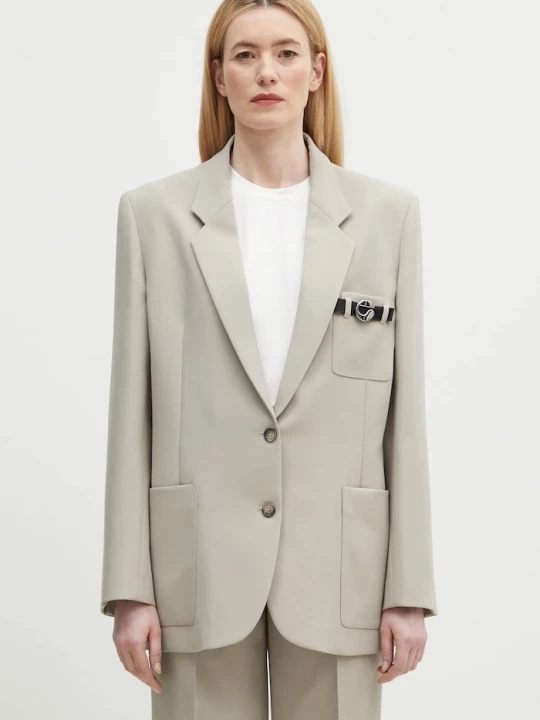 Obrázek produktu Coperni jednořadé sako dámské Belted Pocket Tailored béžová