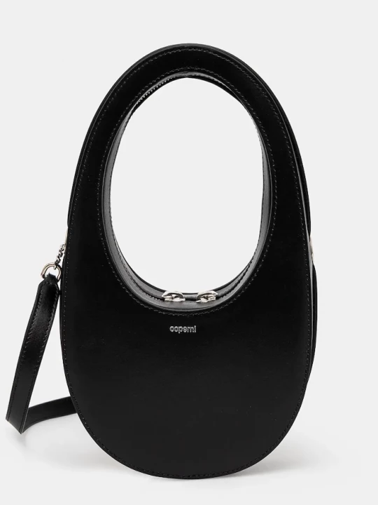 Obrázek produktu coperni Kožená kabelka Coperni Crossbody Mini Swipe Bag černá
