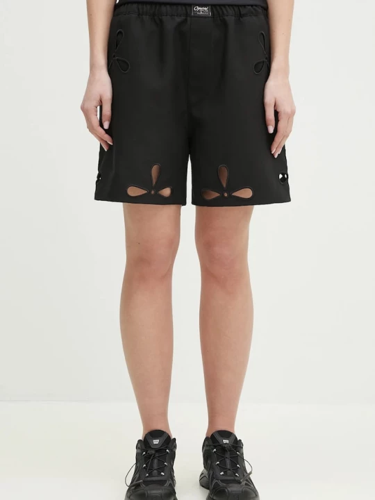 Obrázek produktu coperni Kraťasy Coperni Petal Embroidered Cut-Out černá