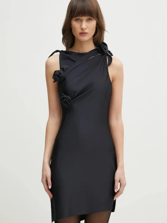 Obrázek produktu coperni Šaty Coperni Asymmetric Flower černá