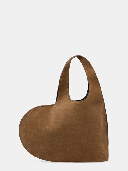 Obrázek produktu coperni Semišová kabelka Coperni Double Heart hnědá