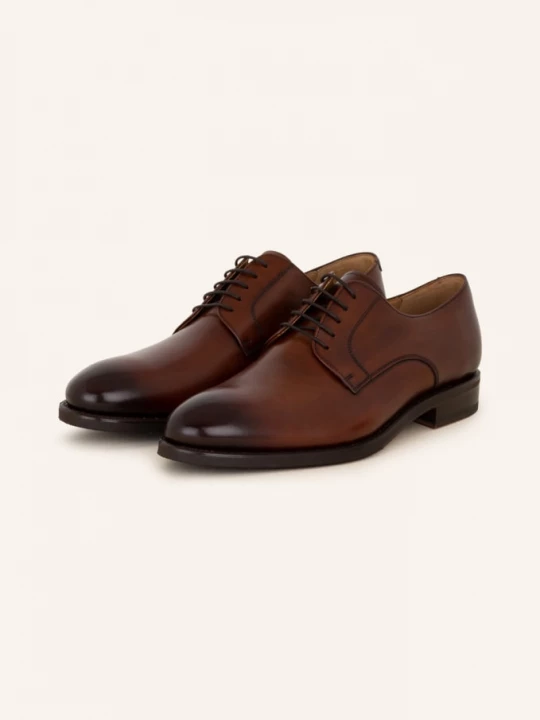Obrázek produktu Cordwainer Šněrovací Boty Mersey hnědá / tmavě hnědá