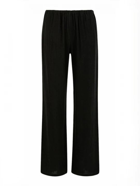 Obrázek produktu Coster Copenhagen Kalhoty ' EMINA pants in linen - Sille ' černá