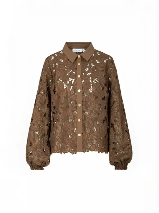 Obrázek produktu Coster Copenhagen Tričko ' Lace ' hnědá