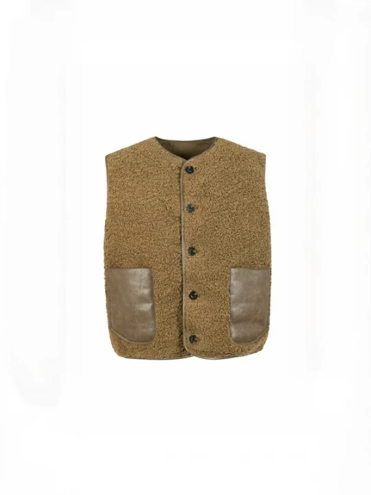 Obrázek produktu Coster Copenhagen Vesta ' Shearling ' olivová