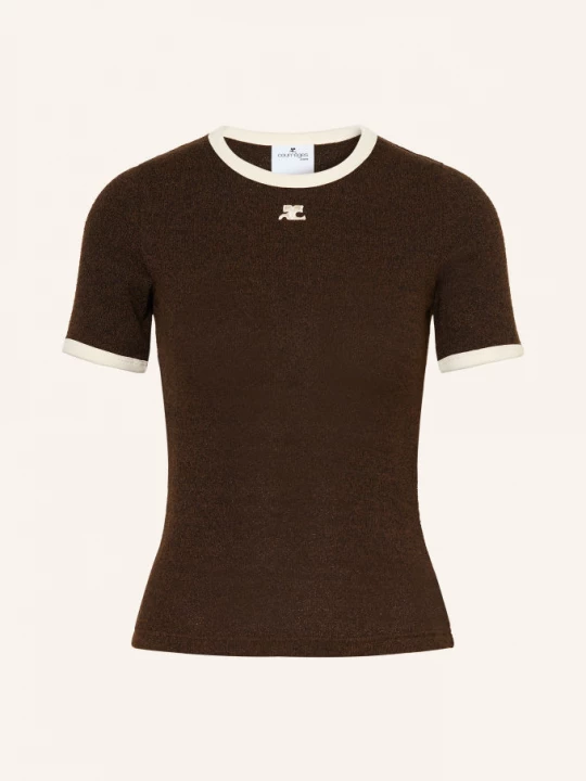 Obrázek produktu Courrèges Tričko Heather tmavě hnědá / tmavě modrá