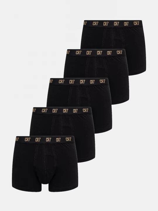 Obrázek produktu CR7 Cristiano Ronaldo boxerky pánské bavlněné elastanem 5-pack černá
