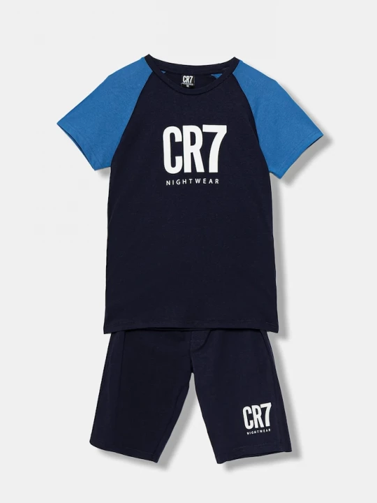 Obrázek produktu CR7 Cristiano Ronaldo Dětské bavlněné pyžamo CR7 Cristiano Ronaldo 2-pack námořnická modř