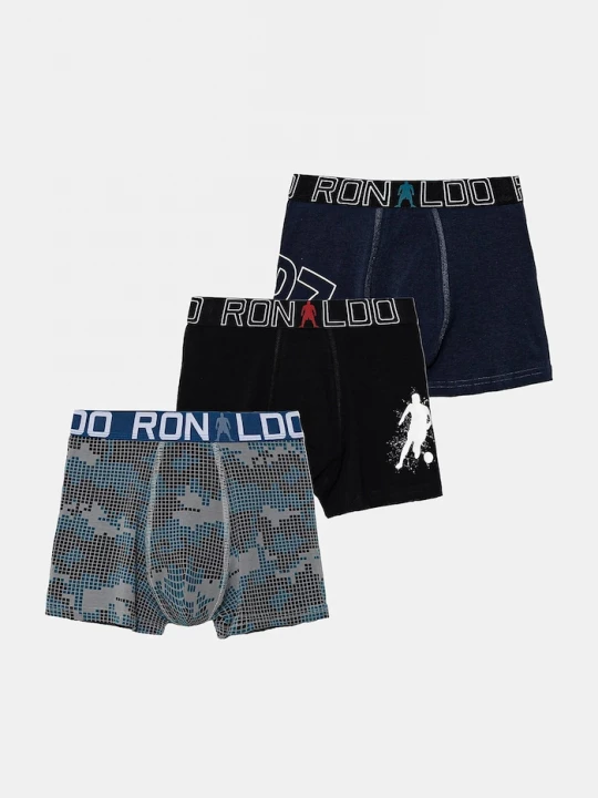 Obrázek produktu CR7 Cristiano Ronaldo Dětské boxerky 3-pack modrá