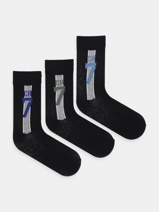 Obrázek produktu CR7 Cristiano Ronaldo Dětské ponožky CR7 Cristiano Ronaldo 3-pack černá