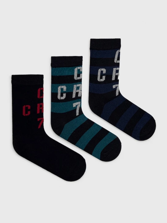 Obrázek produktu CR7 Cristiano Ronaldo Dětské ponožky CR7 Cristiano Ronaldo 3-pack námořnická modř