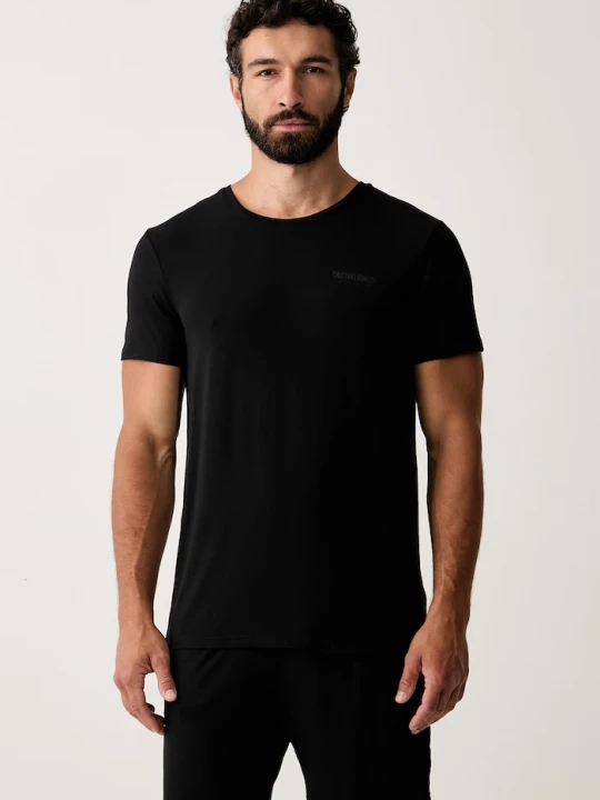 Obrázek produktu CR7 Cristiano Ronaldo dvoudílné pyžamo pánské modalem x MODAL CONCEPT černá