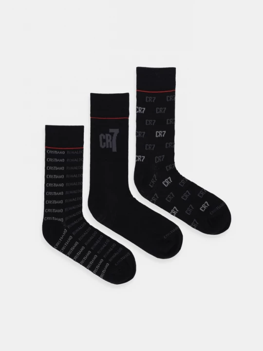 Obrázek produktu CR7 Cristiano Ronaldo Ponožky CR7 Cristiano Ronaldo 3-pack černá