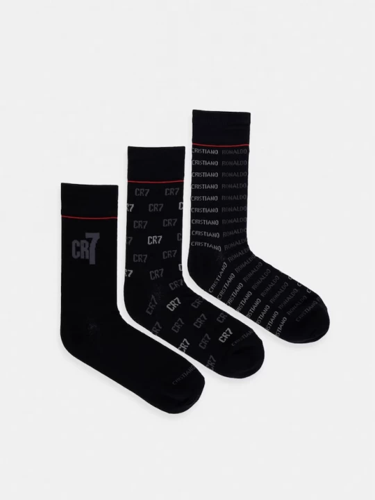Obrázek produktu CR7 Cristiano Ronaldo Ponožky CR7 Cristiano Ronaldo 3-pack černá