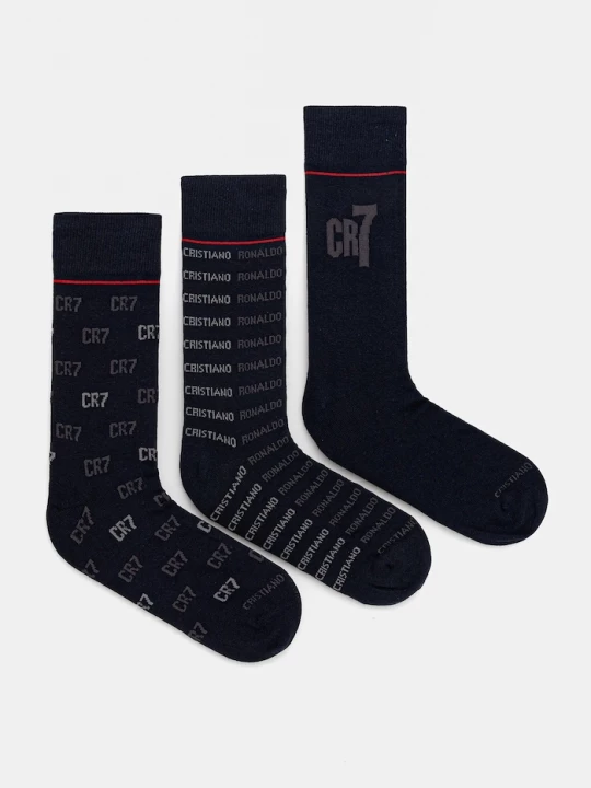 Obrázek produktu CR7 Cristiano Ronaldo Ponožky CR7 Cristiano Ronaldo 3-pack námořnická modř
