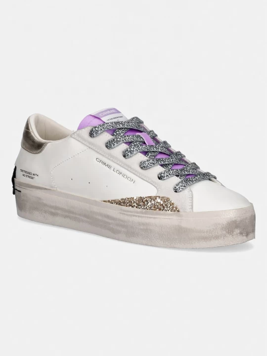Obrázek produktu Crime London DISTRESSED PLATFORM sneakers boty dámské kožené