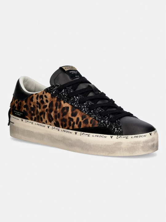 Obrázek produktu Crime London DISTRESSED PLATFORM sneakers boty dámské kožené hnědá