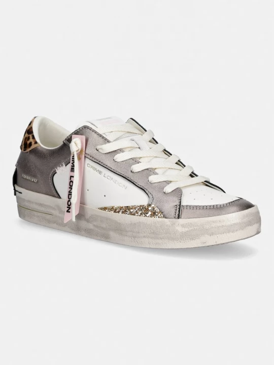 Obrázek produktu Crime London SK8 DELUXE sneakers boty dámské kožené hnědá