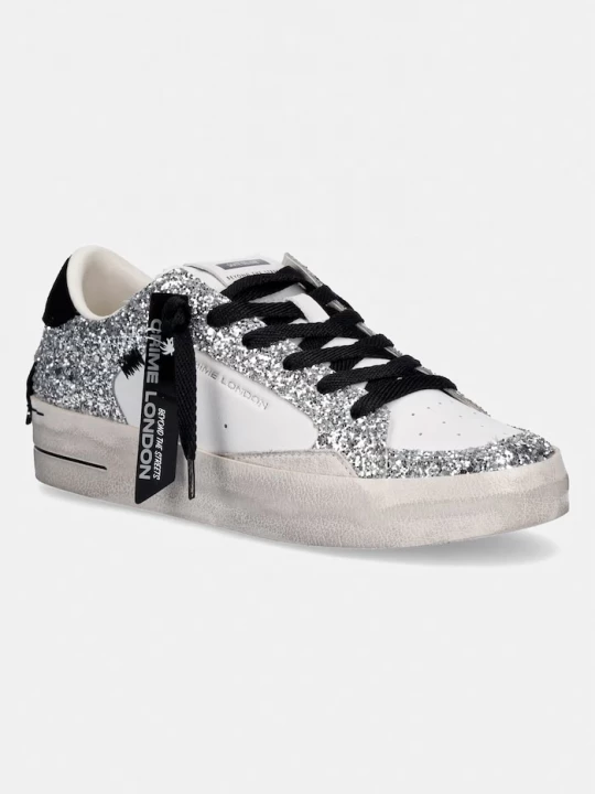 Obrázek produktu Crime London Tenisky SK8 DELUXE stříbrná