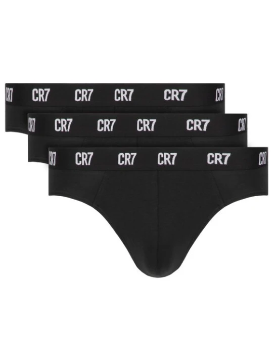 Obrázek produktu Cristiano Ronaldo CR7 Souprava slipů Main Basic Brief 3-Pack 8100-66-900 Černá
